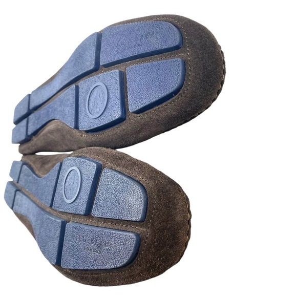 TED BAKER MONNER LOAFER Men 11 Brown Suede Driving Shoe Metal Horse Bit Slip On - Picture 14 of 15